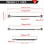 2 Pzas Kit Dirección Barra Acoplamiento 180mm Go Kart