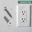 100 S blancos #8 para placa pared acero inox