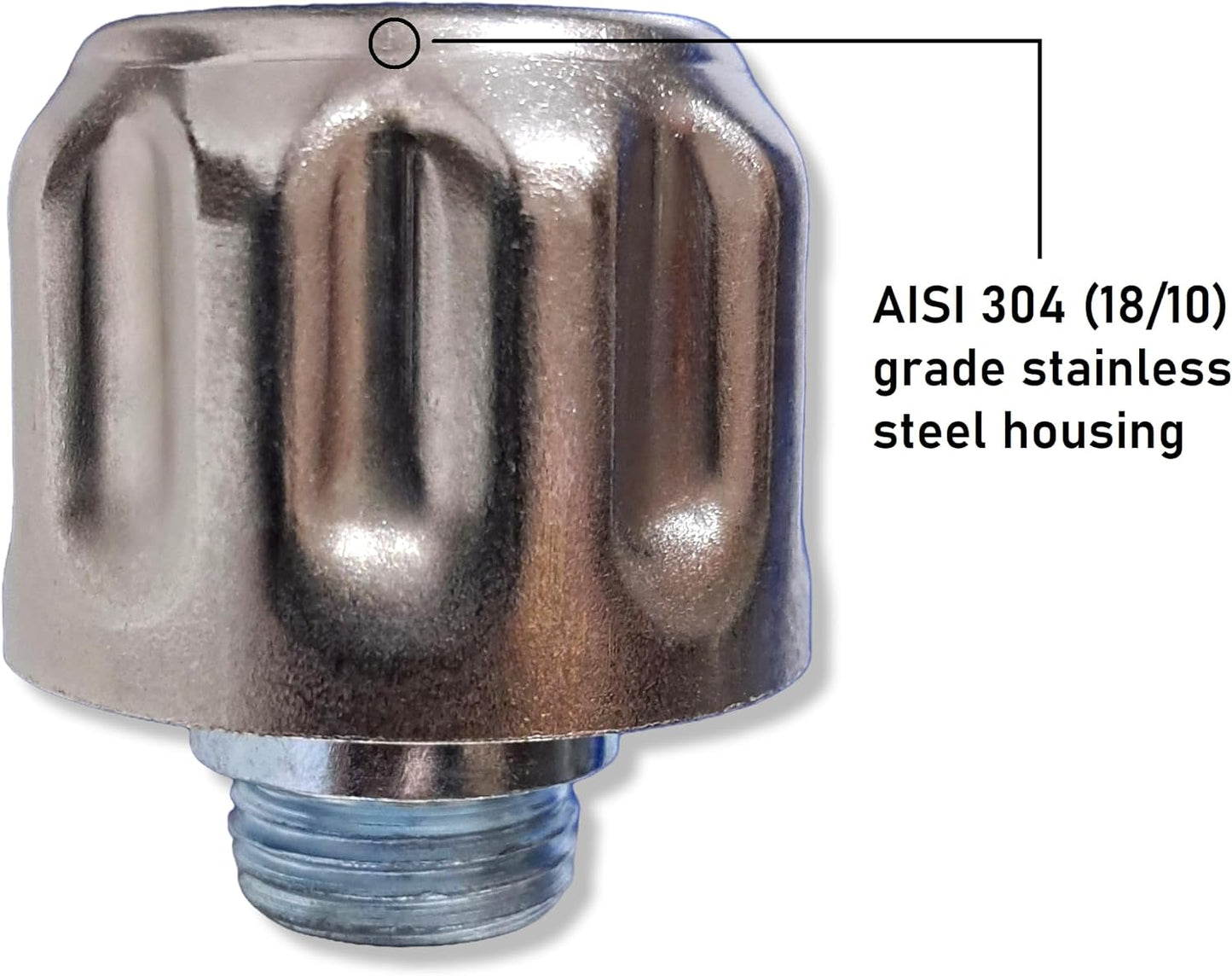 Tapa ventilación tanque hidráulico BSP 1/2pulg acero inox
