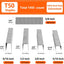 Grapas T50 resistentes 1450uds 5 tamaños clavos Brad galv
