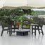 Silla comedor patio polietileno HD 385lb color negro