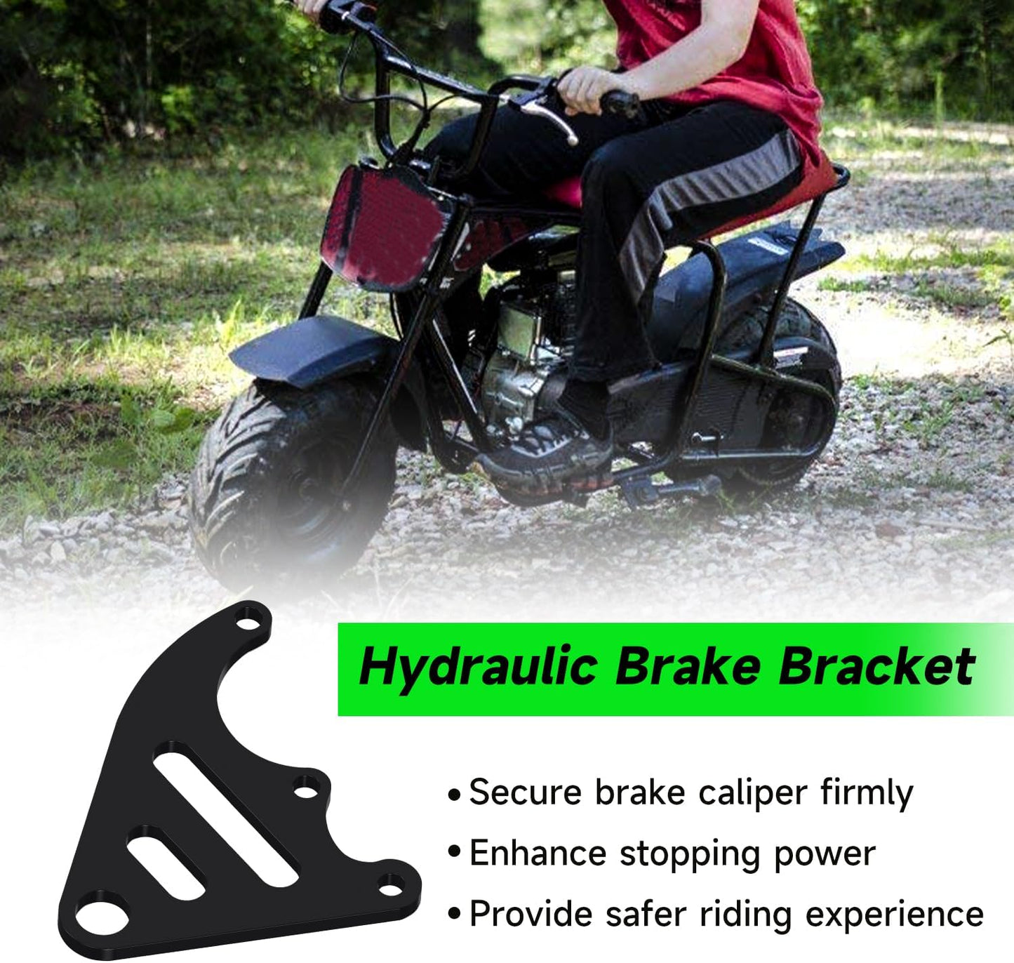Kit soporte pinza freno hidráulico para minibike 80-105mm