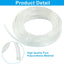 Tubería neumática PU 0.315x0.197pulg compresor 32.8ft transparente