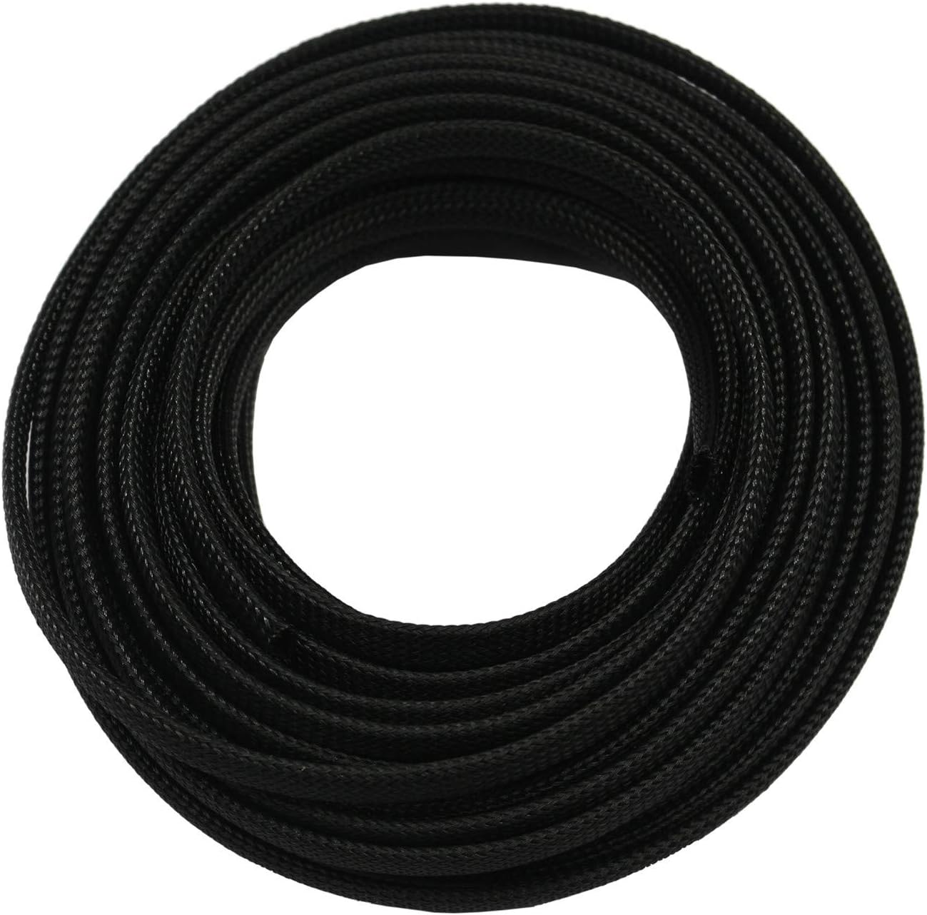 Funda cable alambre PET expandible 30ft 1/2pulg negro