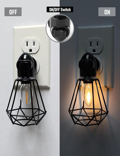 Luz Nocturna Industrial con Interruptor Set 2 Led