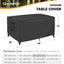 Fundas mesa exterior impermeable 48x28x16" negro UPF50