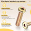 Tornillos M6-1x16 acero para muebles 10 pzas amarillo