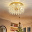 Candelabros cristal dorado 15.74pulg redondos lujo