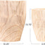 Macetas redondeadas madera paulownia set 2 tamaños