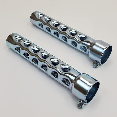 Baffles escape 8pulg para tubo 1-3/4pulg con tuercas