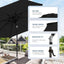Sombrilla patio 9ft 8 varillas poliéster