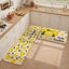 2 Tapetes cocina antideslizantes limón 17x47pulg