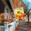 Bandera doble cara otoño 28x40" calabaza