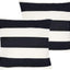 2 Fundas Almohada Impermeables 18x18pulg Rayas Negro Blanco