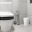 Cubo basura plástico baño 1.8gal blanco
