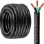Cable extensión 8/3 cobre puro 50 ft trabajo pesado