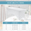 Mantel Elastano Ajustable Mesa Rectangular Exterior Blanco