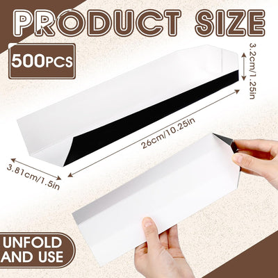 Paquete 500 bandejas perros calientes 10.25x1.5x1.25pulg
