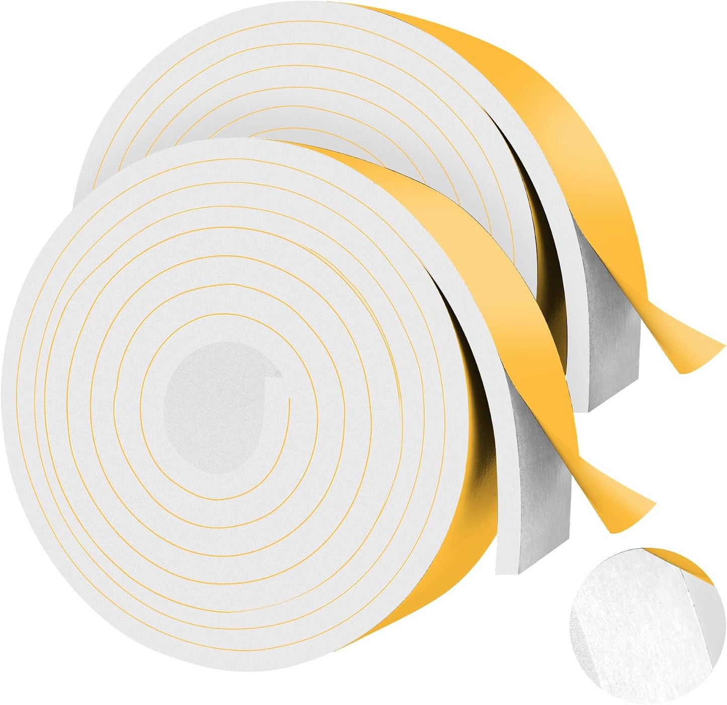 Cintas espuma autoadhesivas 2x0.25pulg 6.5ft resistente intemperie