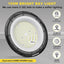 6 Luces LED UFO 155W 5000K IP65 enchufe EE.UU. para tienda