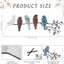 Letrero pájaro metal colgar pared jardín decoración