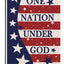 Bandera decorativa estrellas y rayas 12x18 doble cara