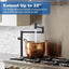 Grifo plegable cocina bronce aceitado brazo doble