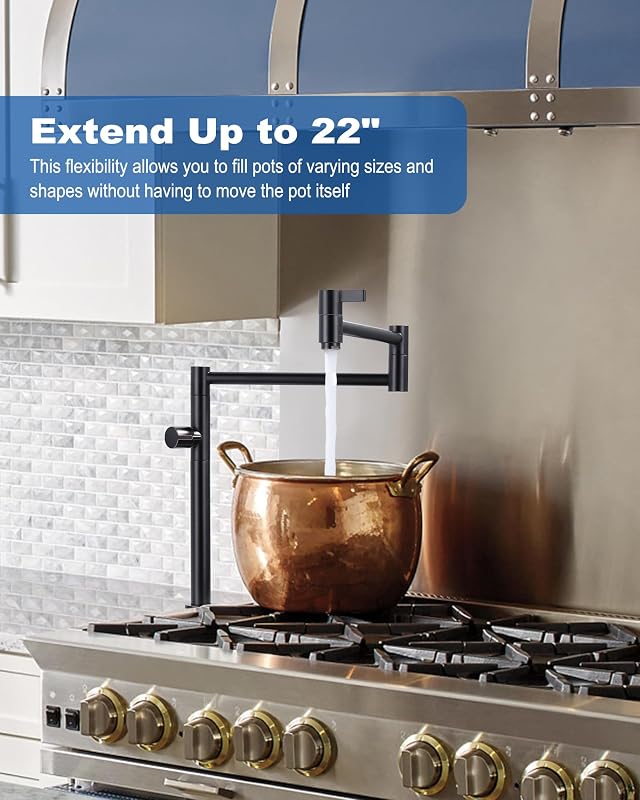 Grifo plegable cocina bronce aceitado brazo doble