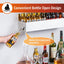 Soporte botellas acero inox 22pulg pared bar cocina