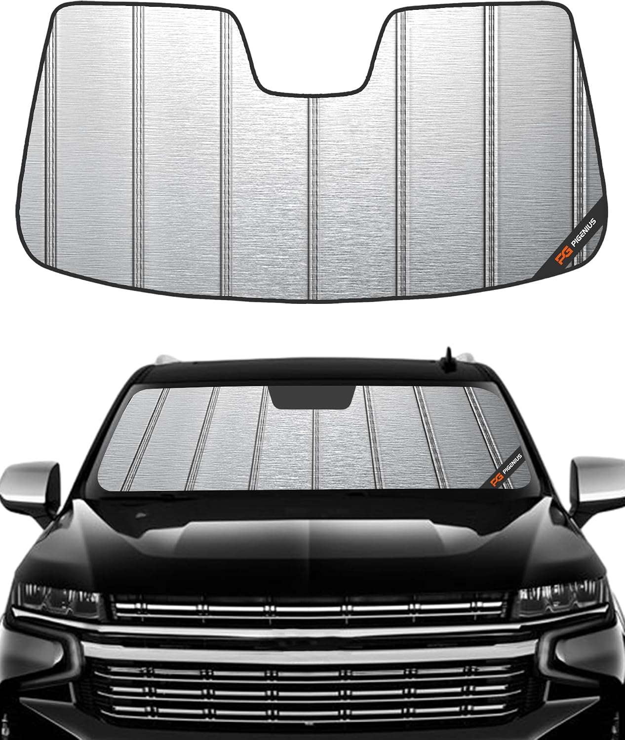Parasol parabrisas Chevy Tahoe GMC Yukon Escalade plateado