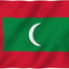 Bandera Maldivas 3x5ft poliéster ojales latón doble costura