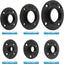 Brida piso negro 3/4pulg 20 pernos tubo hierro