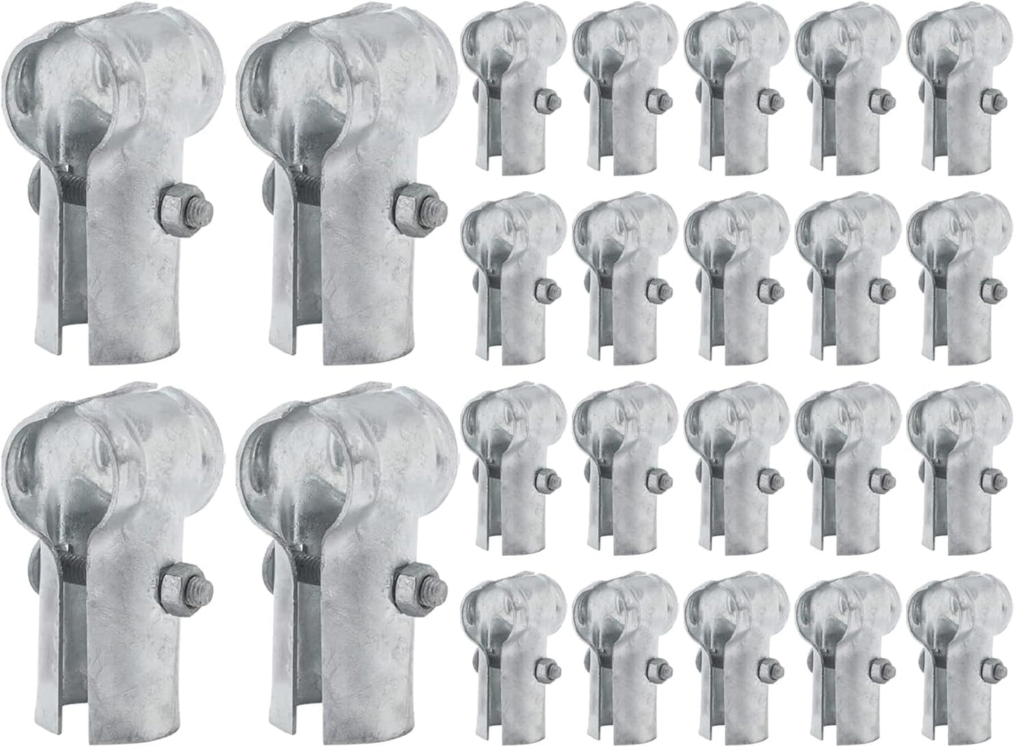 Abrazaderas T para riel 1-3/8 y tubos galvanizados