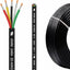 Cable eléctrico 20 AWG 5 alambre 50ft