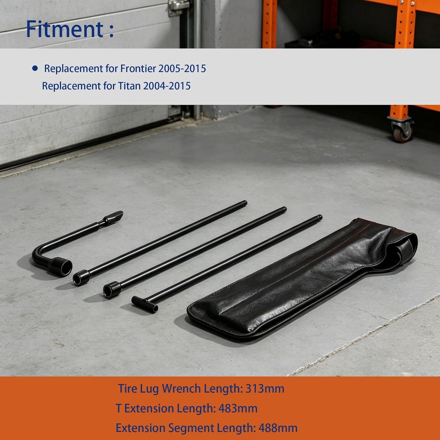 Kit herramientas gato rueda Nissan Titan 04-15