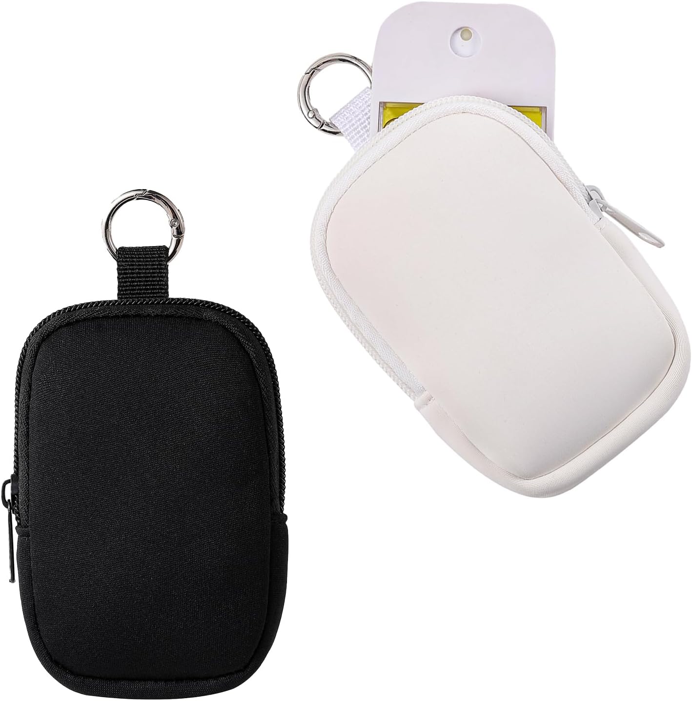 2 Pzas Bolsas Neopreno con Cremallera Mini Maquillaje Viaje