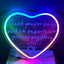 Luz neon corazón LED para dormitorio regalo amistad