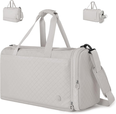 Bolsa viaje grande con neceser gris moderno