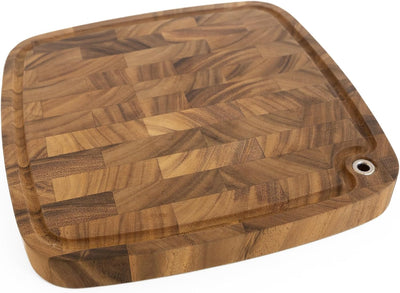Tabla cortar acacia 14pulg con canal jugo