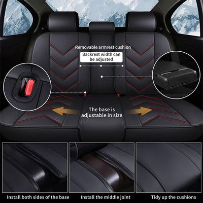 Fundas asiento chevy malibu 09-26 cuero sintético impermeable