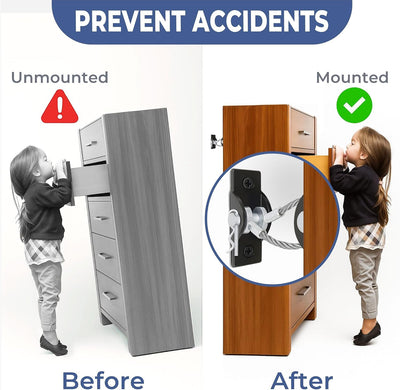 Anclajes pared antipuntas 800lb para espejo grande y muebles