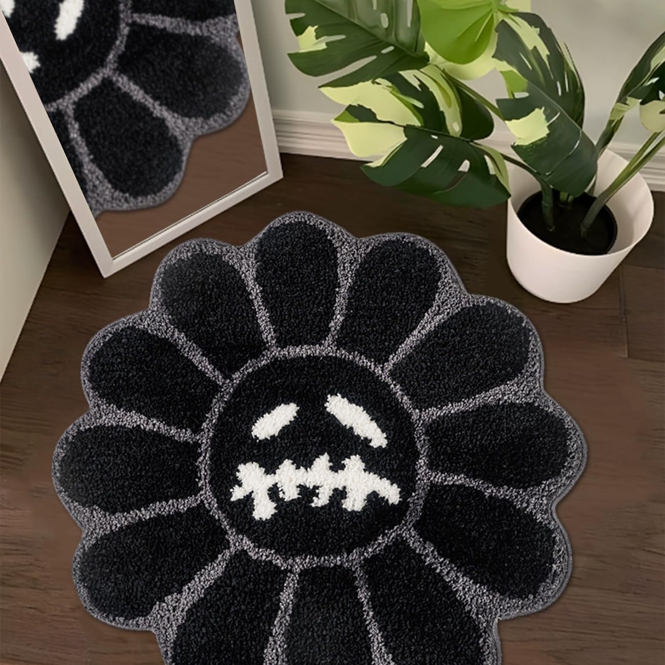 Alfombra baño antiderrap 3.3ft color negro