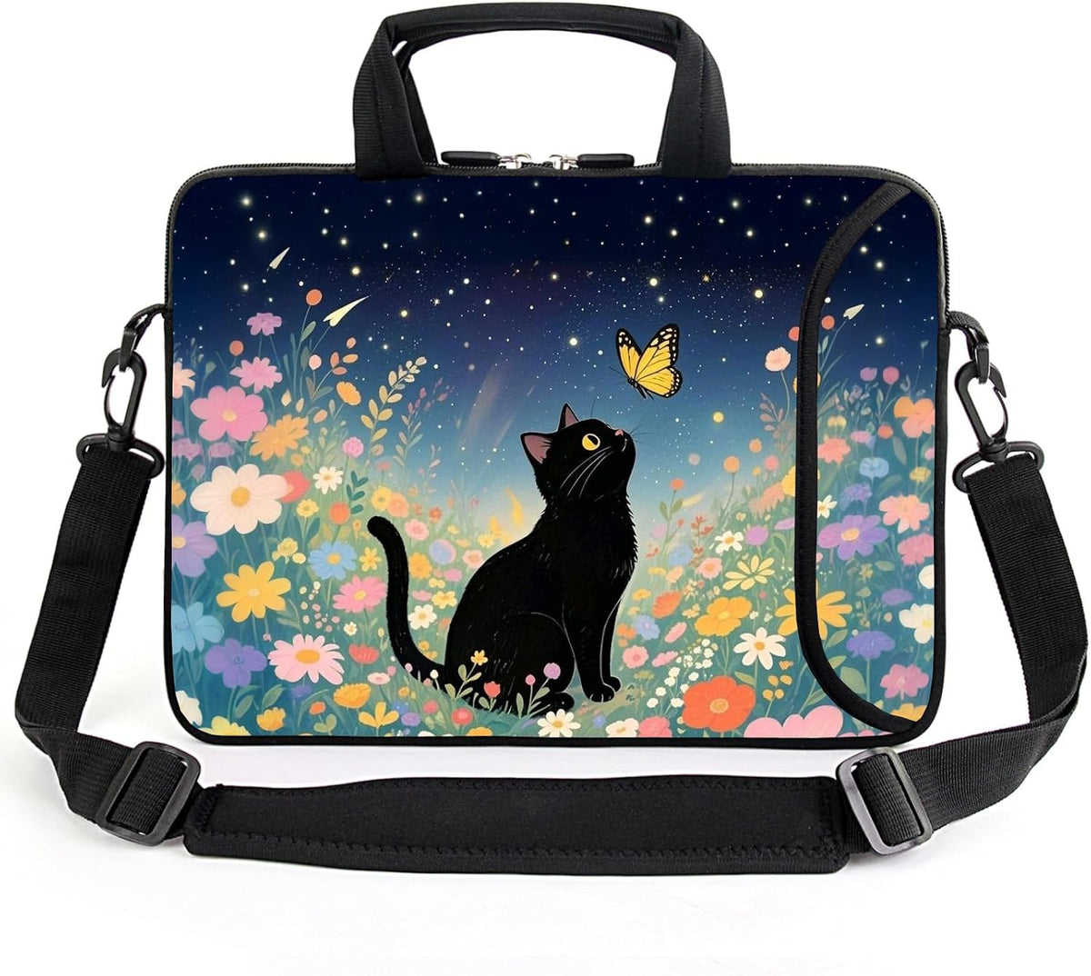 Funda laptop 13-13.3 pulg correa ajustable con bolsillo