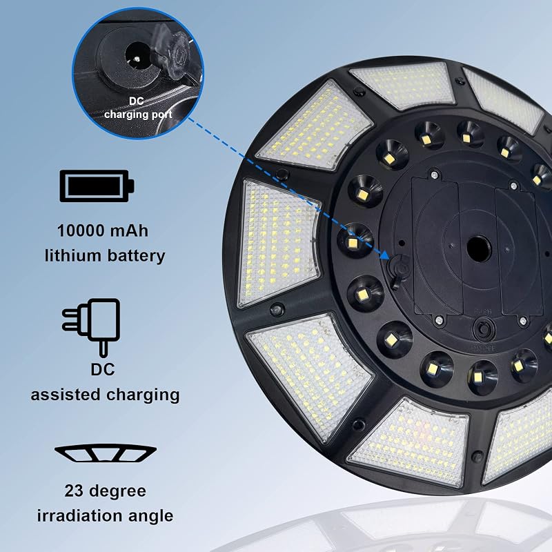 Luz solar para mástil bandera 566 LED 12.6"