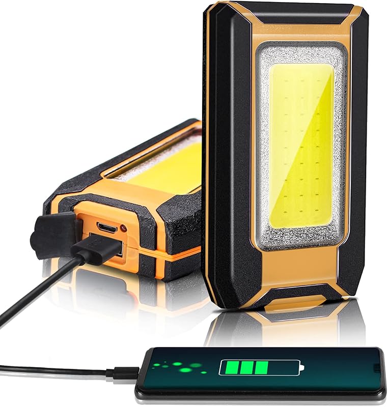 2 Luces LED Recargables 1600LM Magnéticas Impermeables