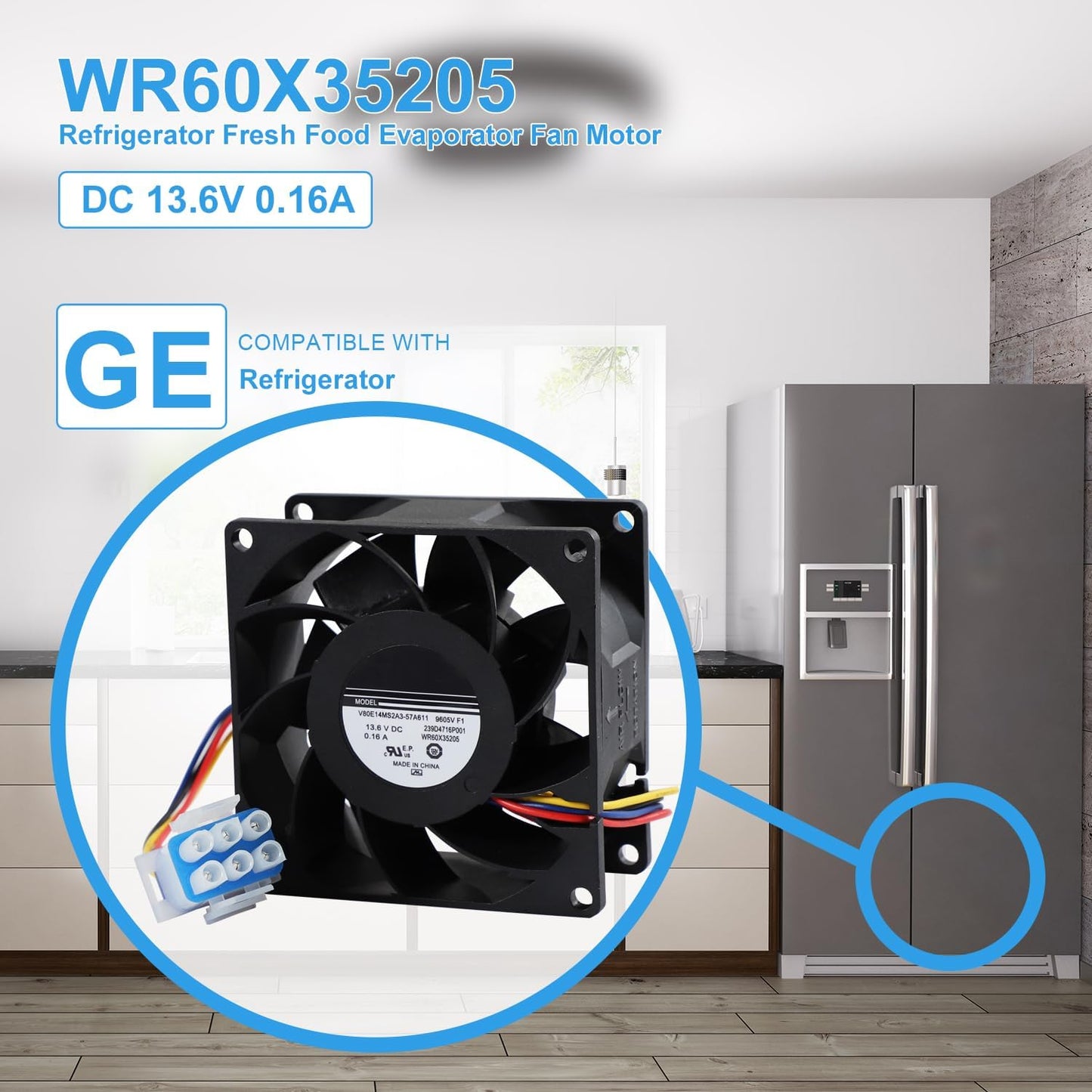 Motor ventilador frescos comp con GE DC 13.6V