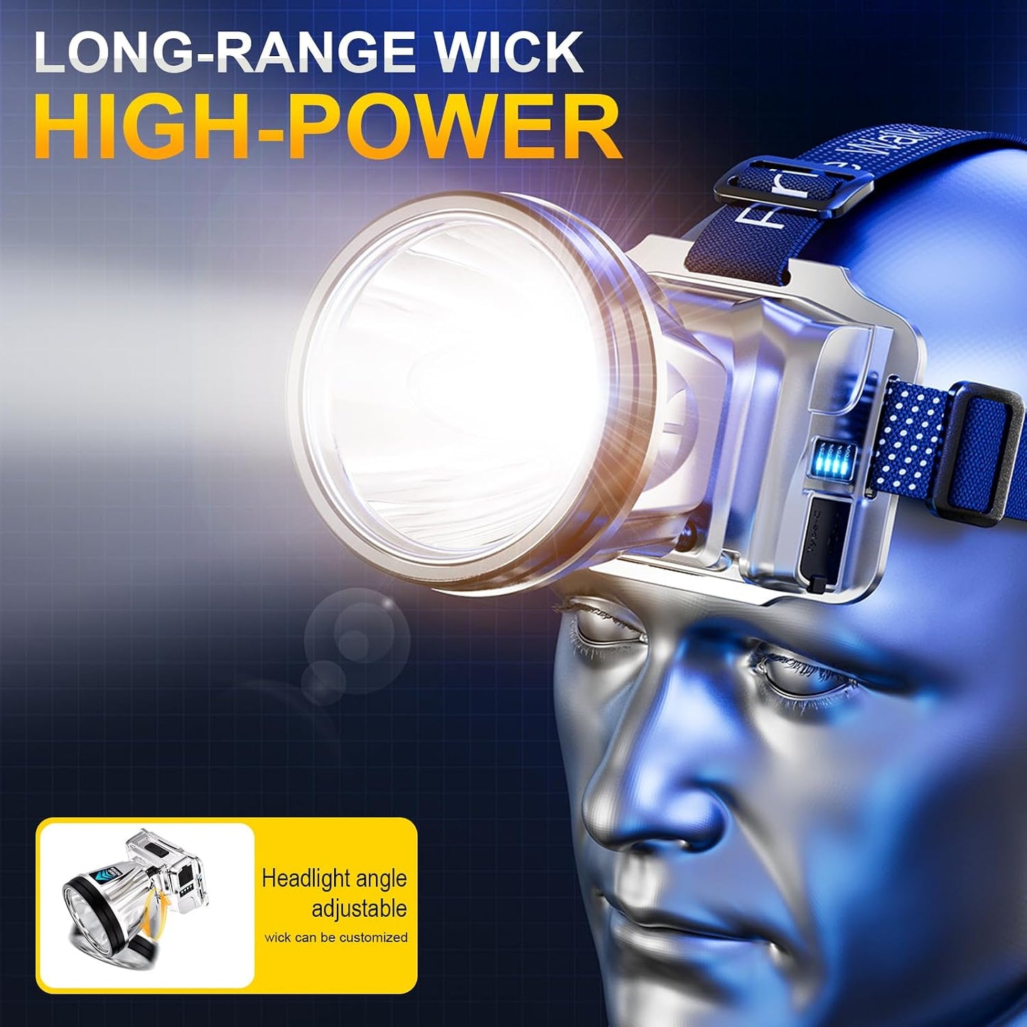 Lámpara LED recargable sensor movimiento impermeable
