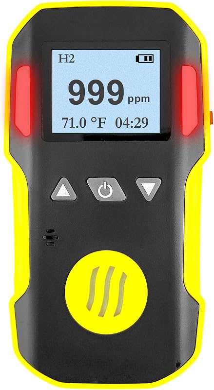 Detector gas hidrógeno 0-1000 ppm con alarma USB NIST