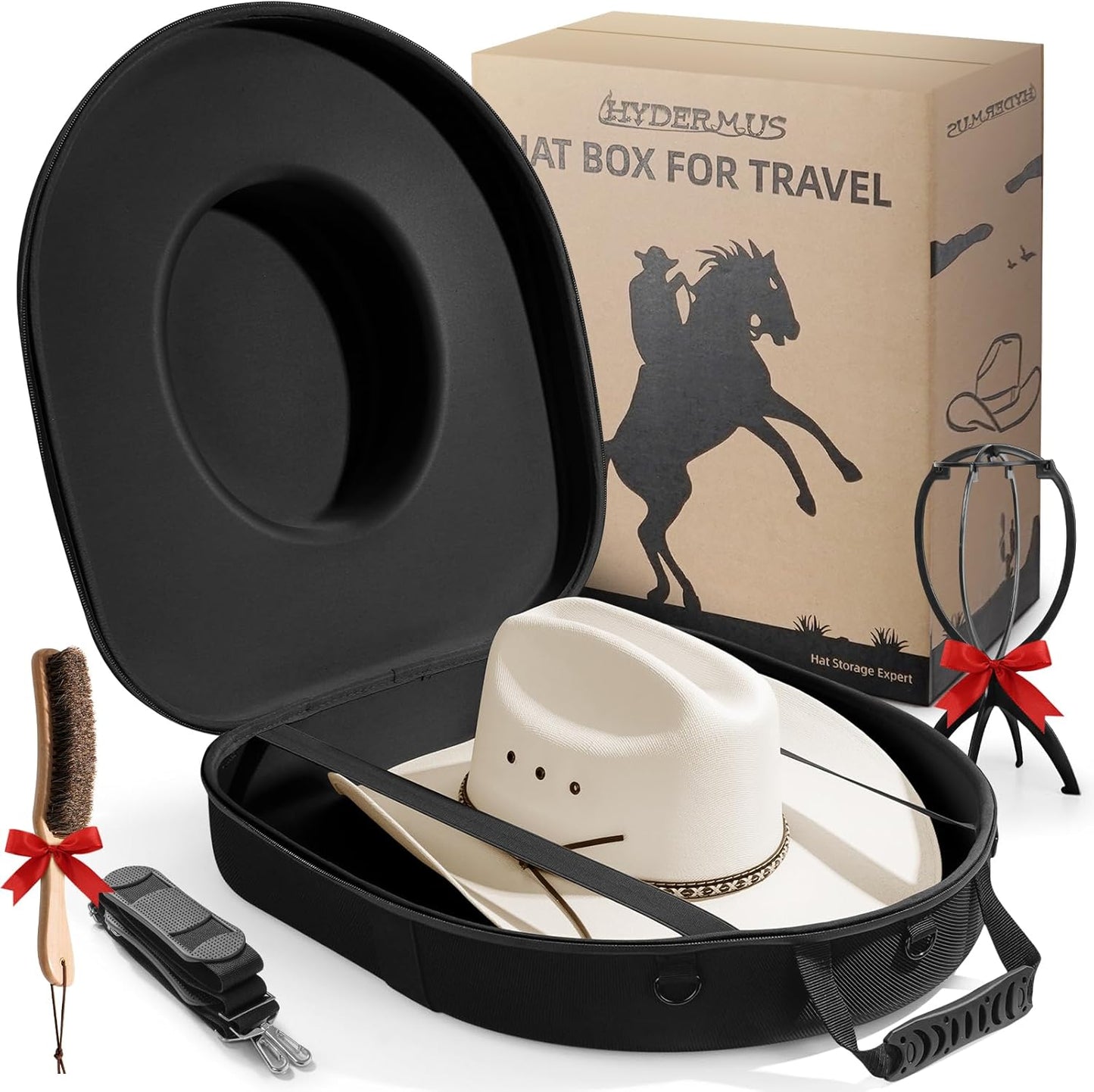 Caja rígida para sombrero vaquero viaje impermeable