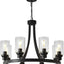 Candelabro rústico 8 luces para isla cocina lámpara